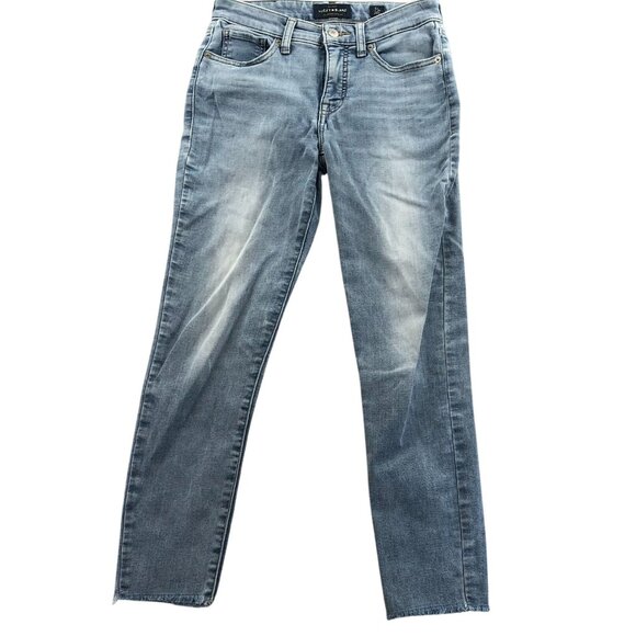 Lucky Brand Womens Ankle Cheville Jeans Size 2/26 Straight Leg Blue Denim Casual - Picture 1 of 16